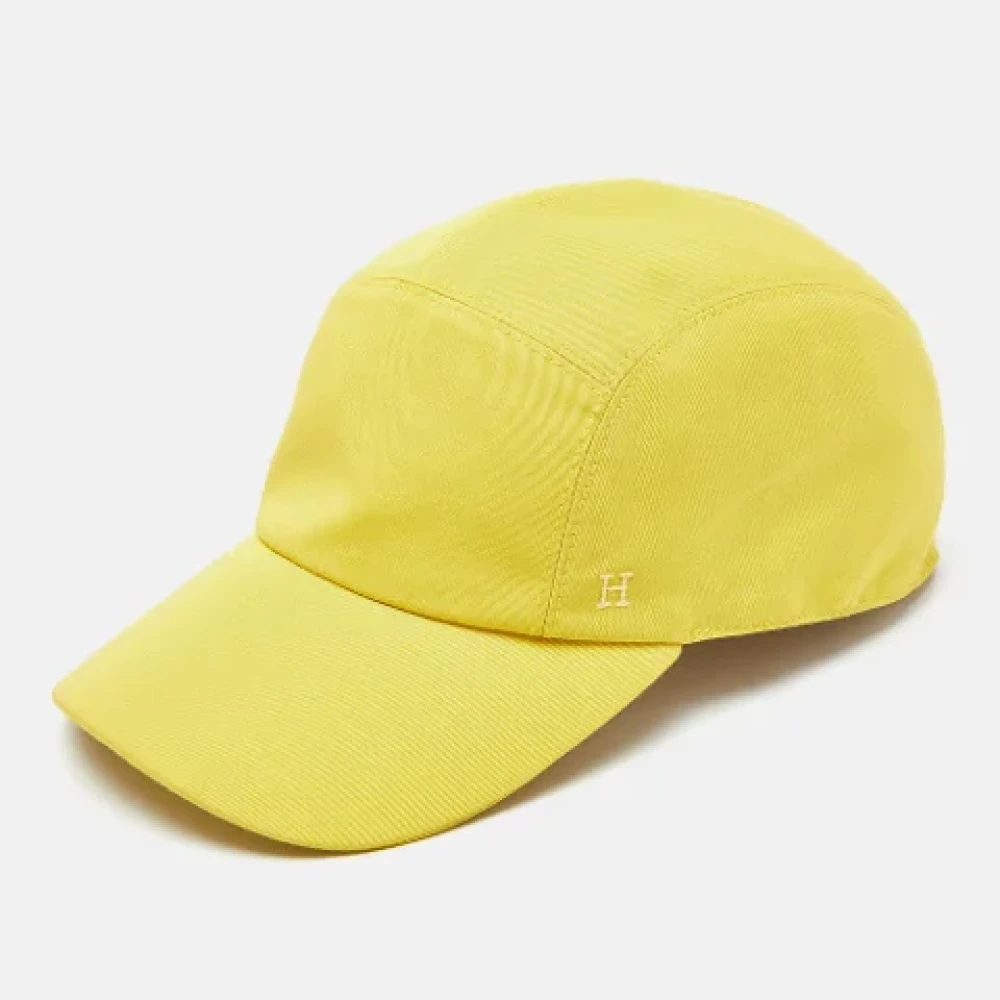 Hermès Vintage Pre-owned Cotton hats Yellow Heren