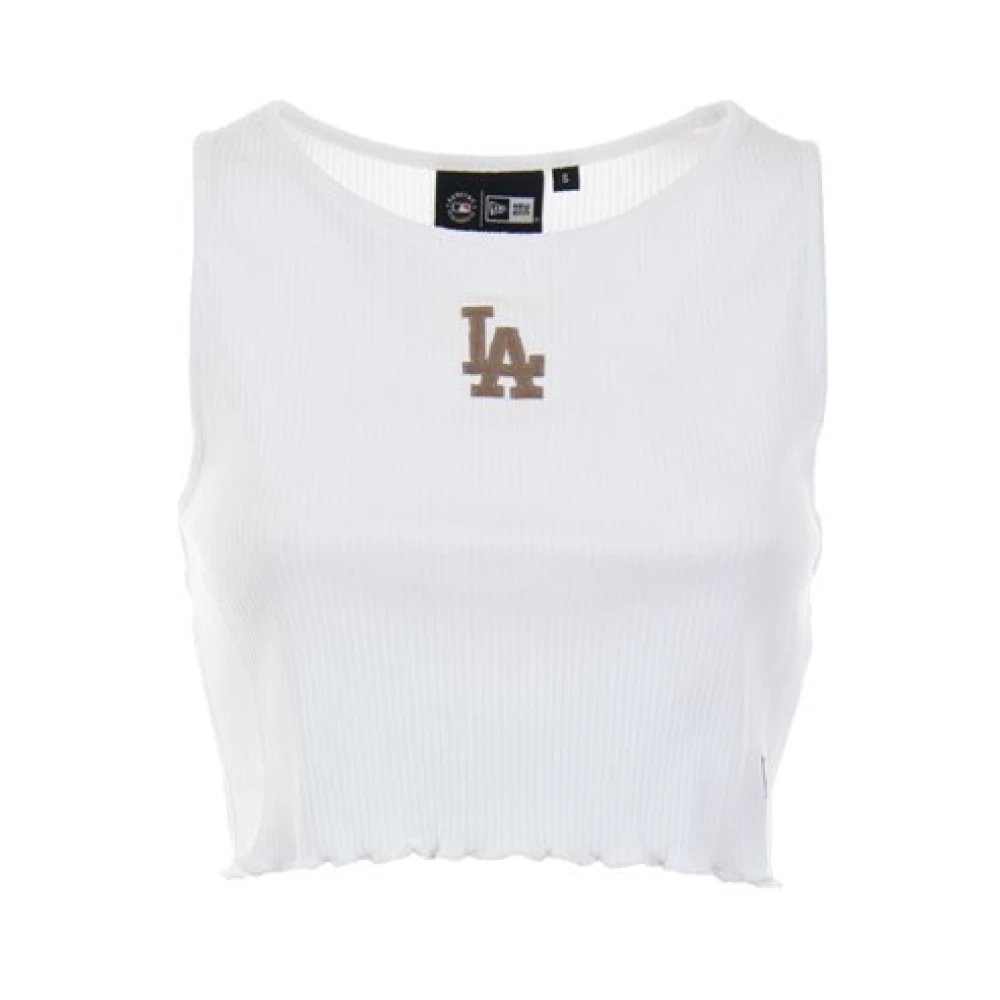 New era LA Dodgers MLB Lifestyle Crop Top White Dames