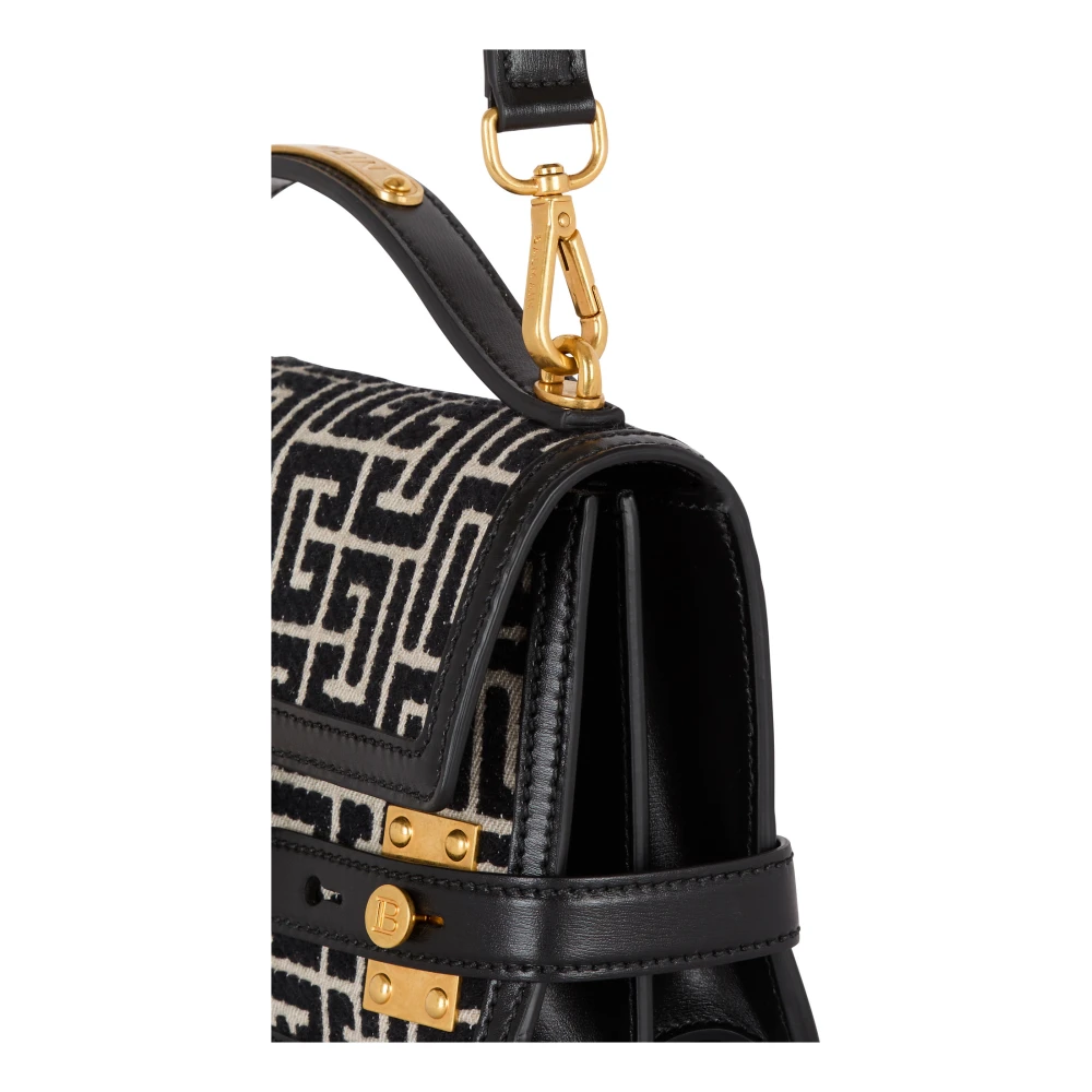 Balmain B-Buzz Shoulder 24 Bag Black Dames