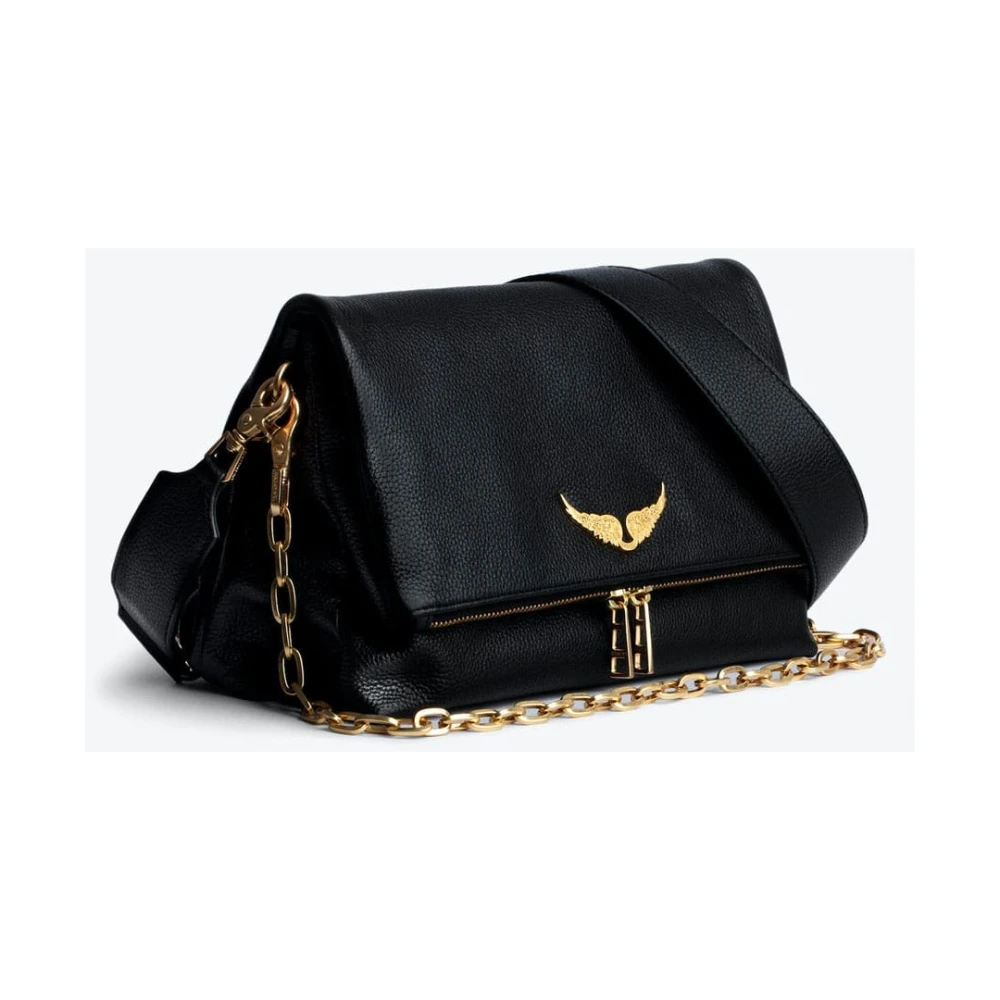 Zadig & Voltaire Rocky Tas Zwart Goud Black Dames