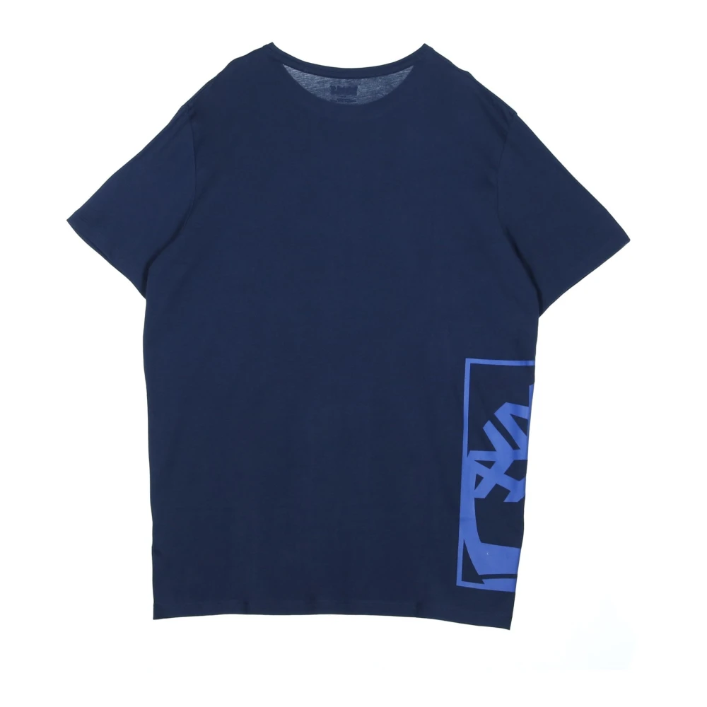 Timberland Zwart Iris Logo T-shirt Blue Heren