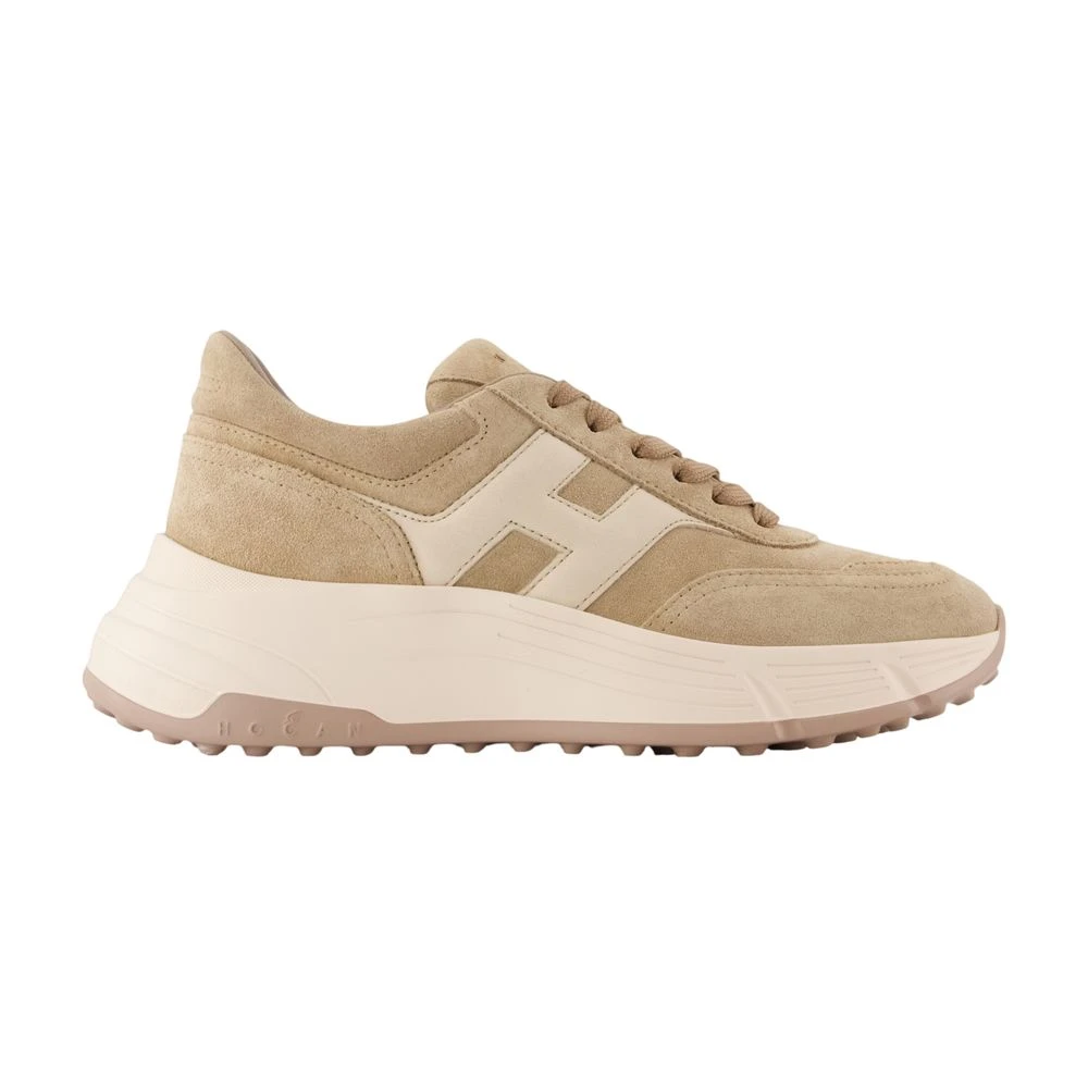 Hogan H669 Allacciato H Sneakers Dames Schoenen Beige