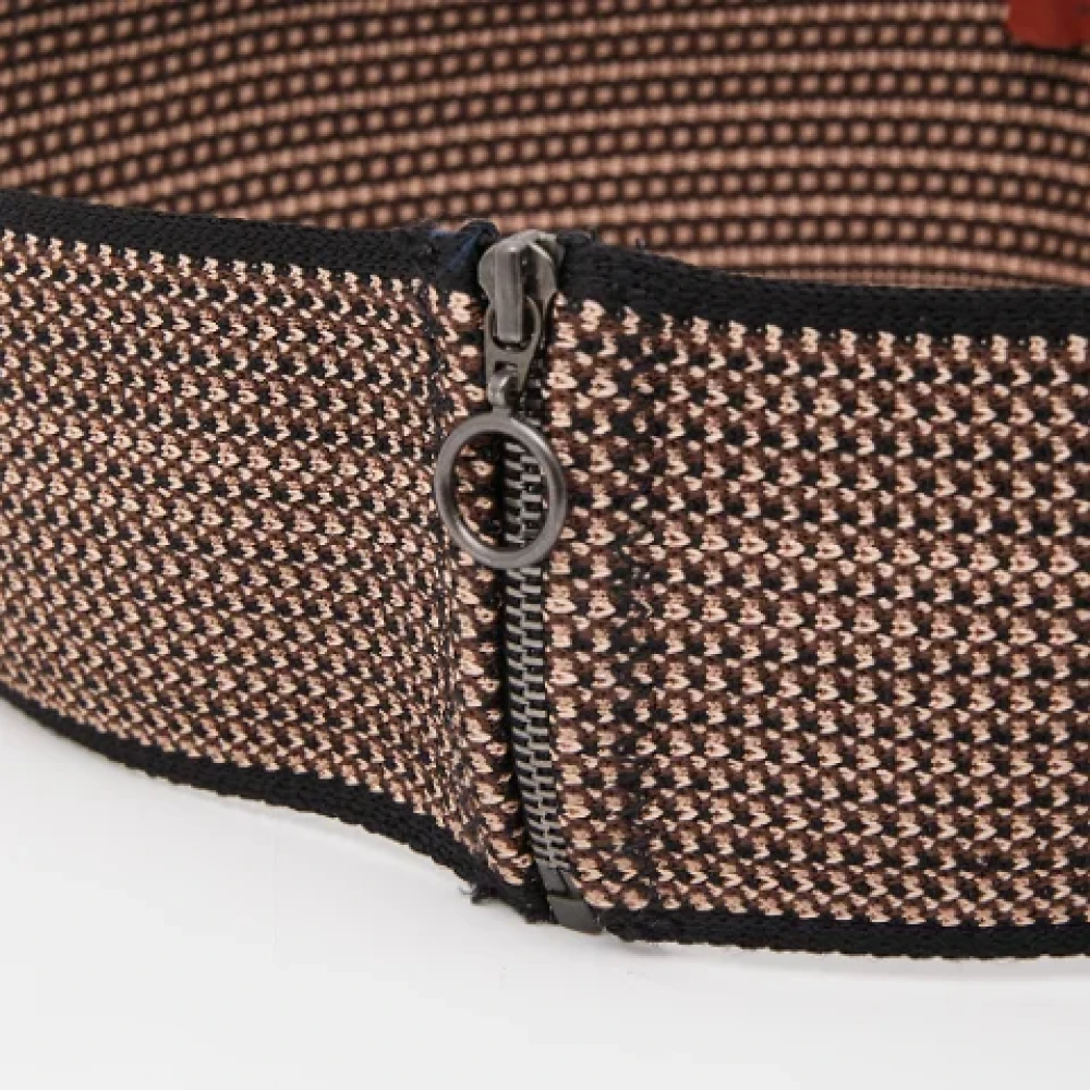 Missoni Pre-owned Fabric belts Brown Dames