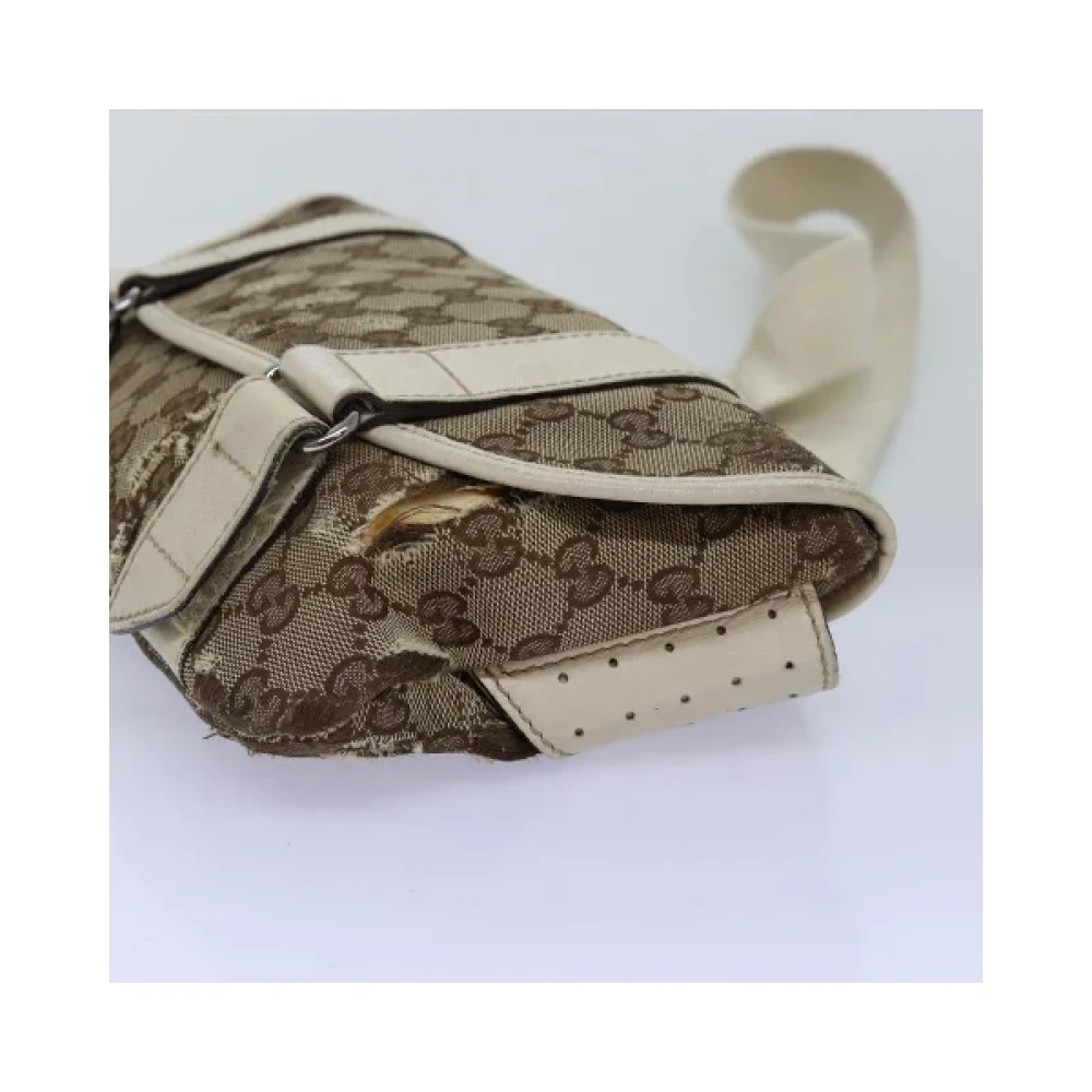 Gucci Vintage Pre-owned Canvas gucci-bags Beige Dames