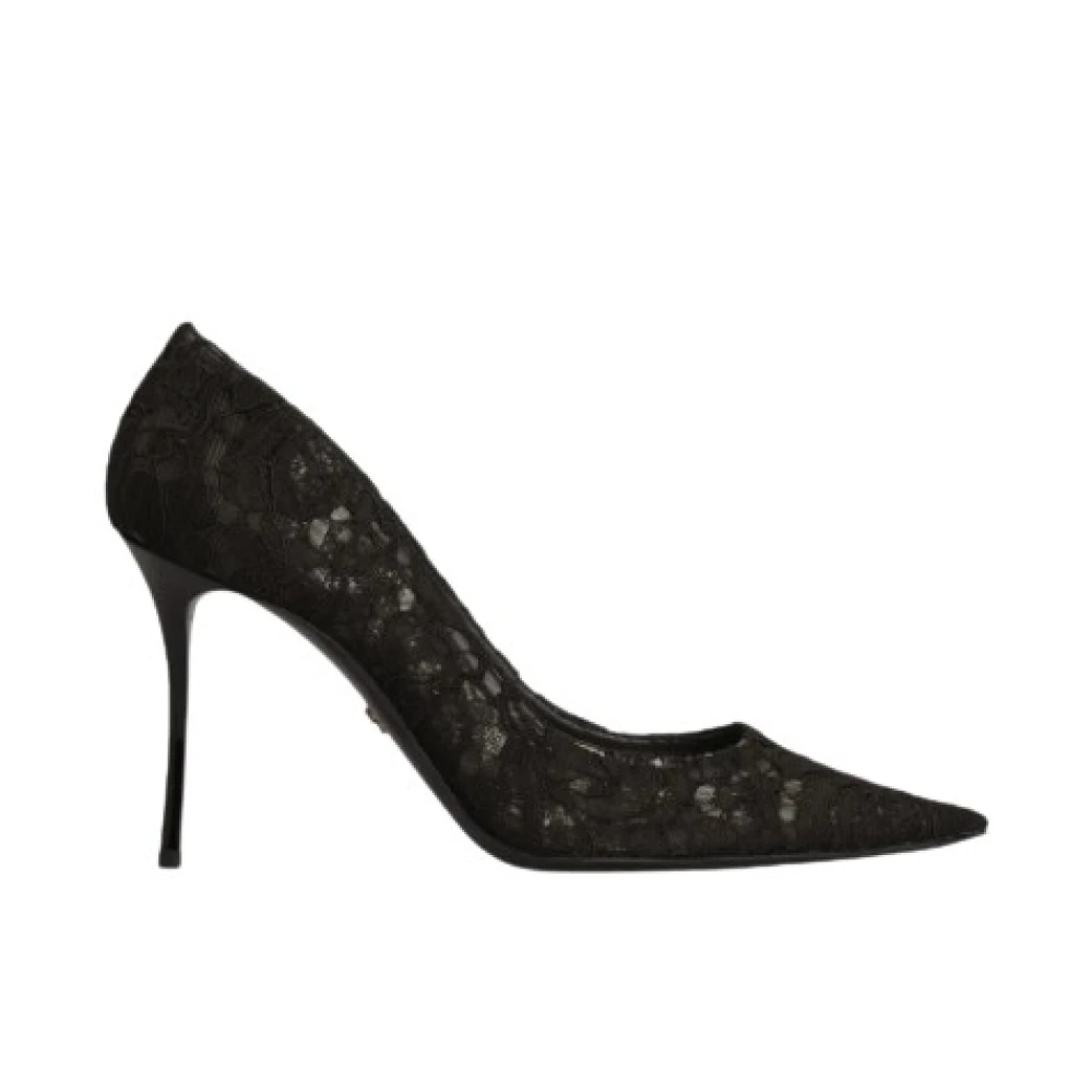 Dolce & Gabbana , Pumps, Female, Black, 4 Uk, Lace Pumps