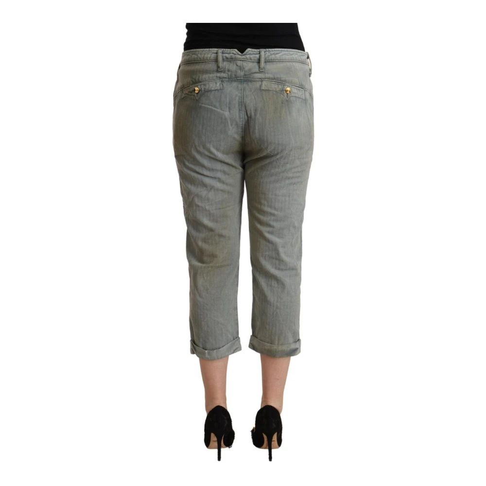 Cycle Grijze Skinny Cropped Broek Vrouwen Gray Dames