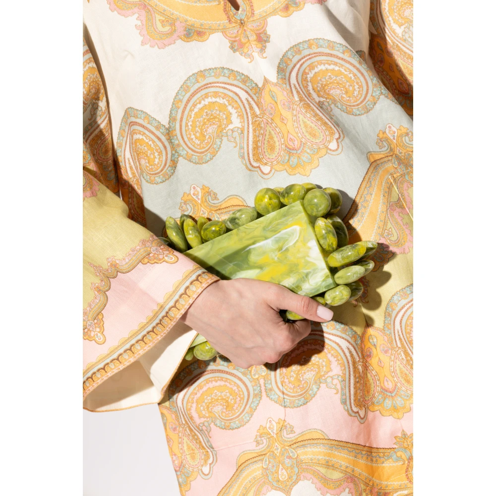 Cult Gaia Akira Clutch Green Dames