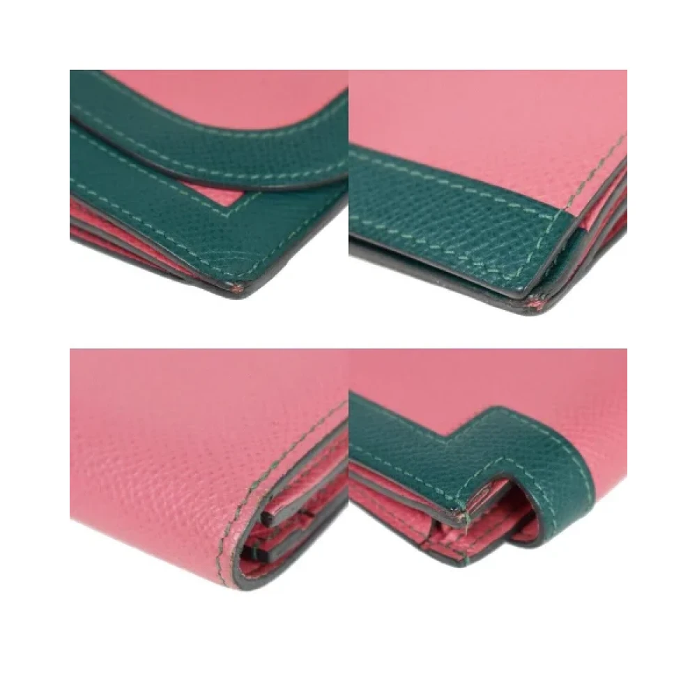Hermès Vintage Pre-owned Cotton wallets Pink Dames