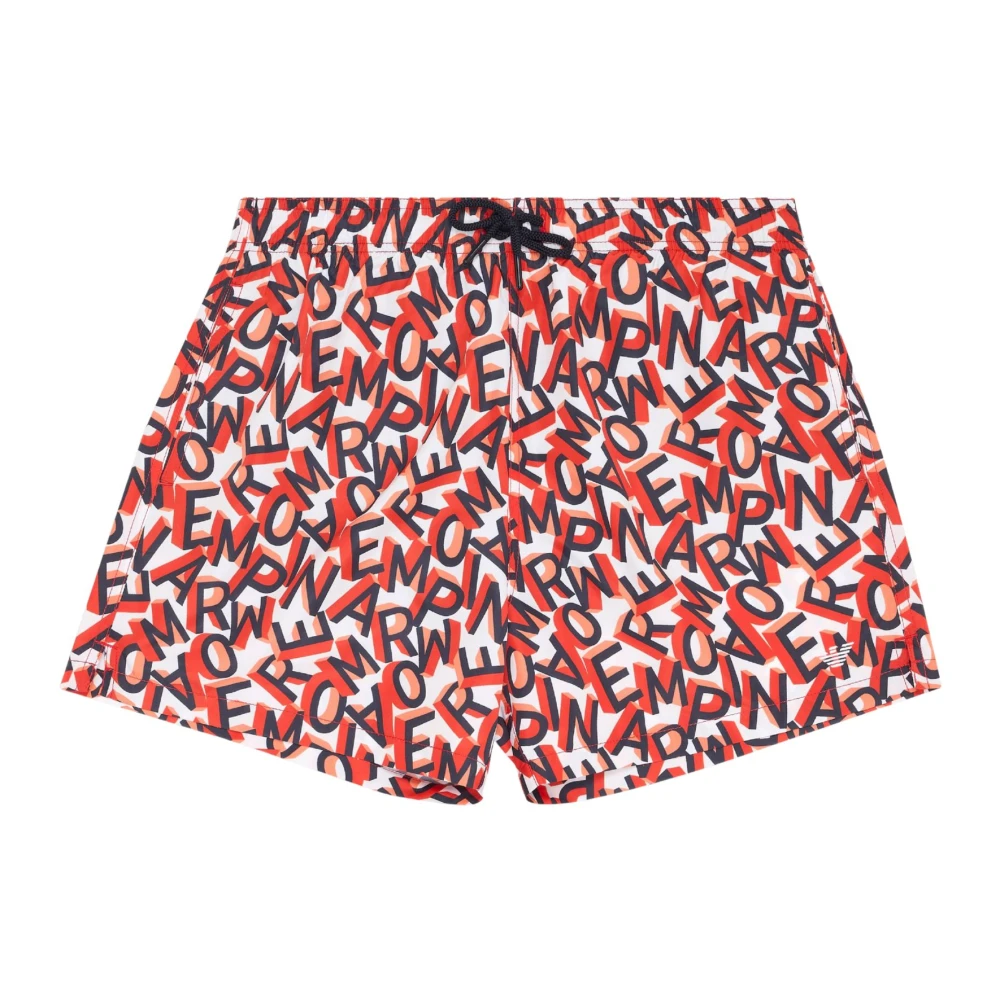 Emporio Armani Men's Orange Sea Clothing With All-Over Print