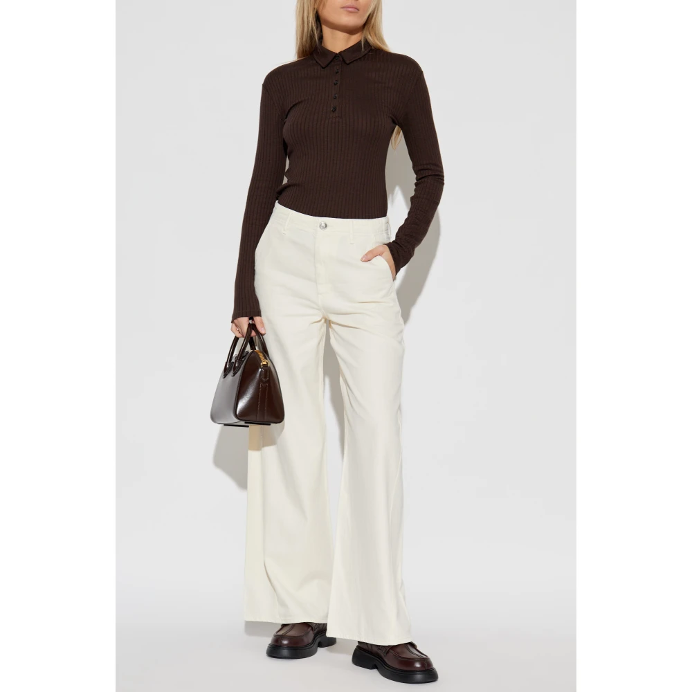 Rag & Bone Top Rib Brown Dames