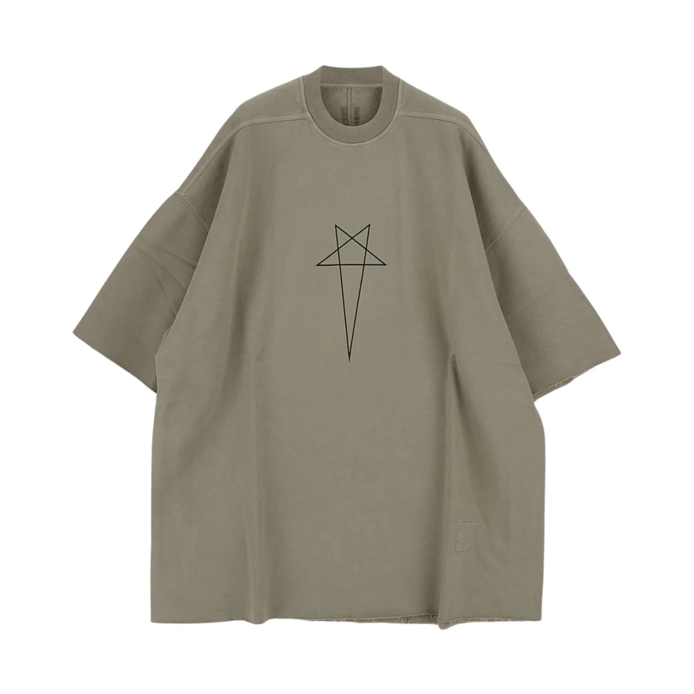 Rick Owens Cotton Drkshdw T-shirt Green Heren