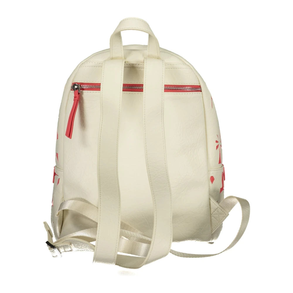 Desigual Witte Rugzak met Verstelbare Banden Multicolor Dames