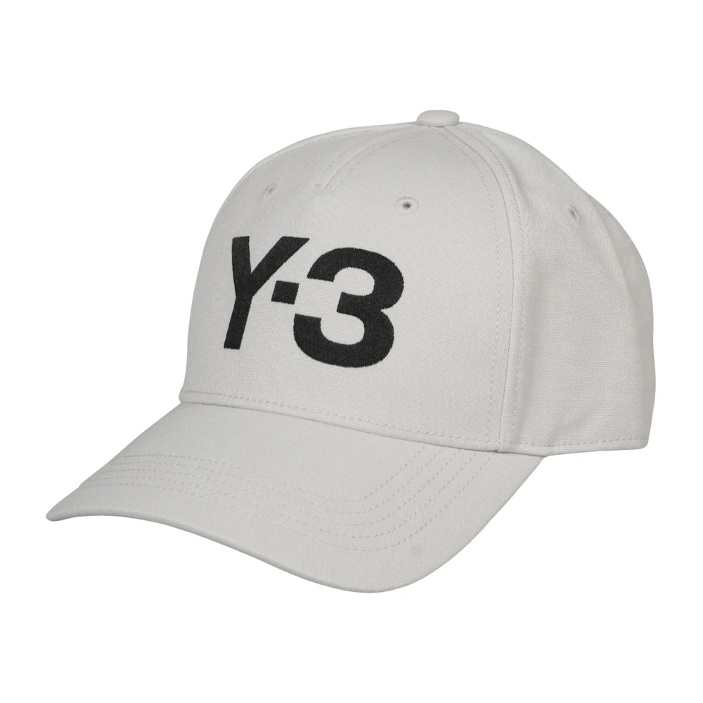 Y-3 Logo Baseball Cap Canvas Ss23 Beige Heren