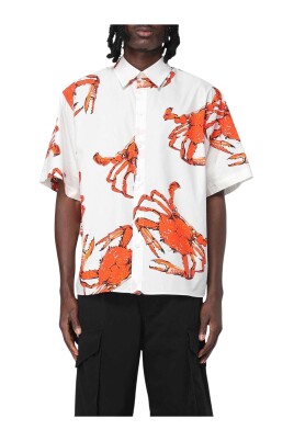 krab-print-shirt-korte-mouwen-wit