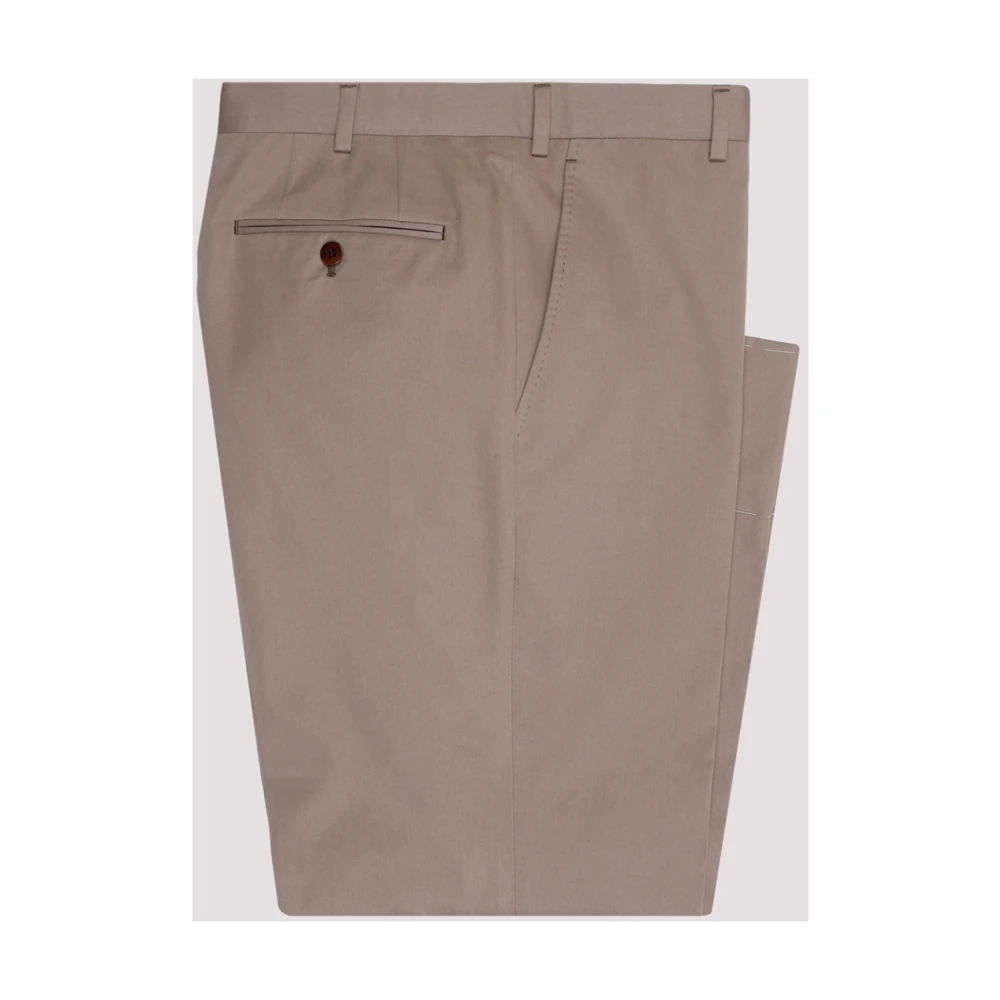 Brioni Beige Katoenen Pak Beige Heren