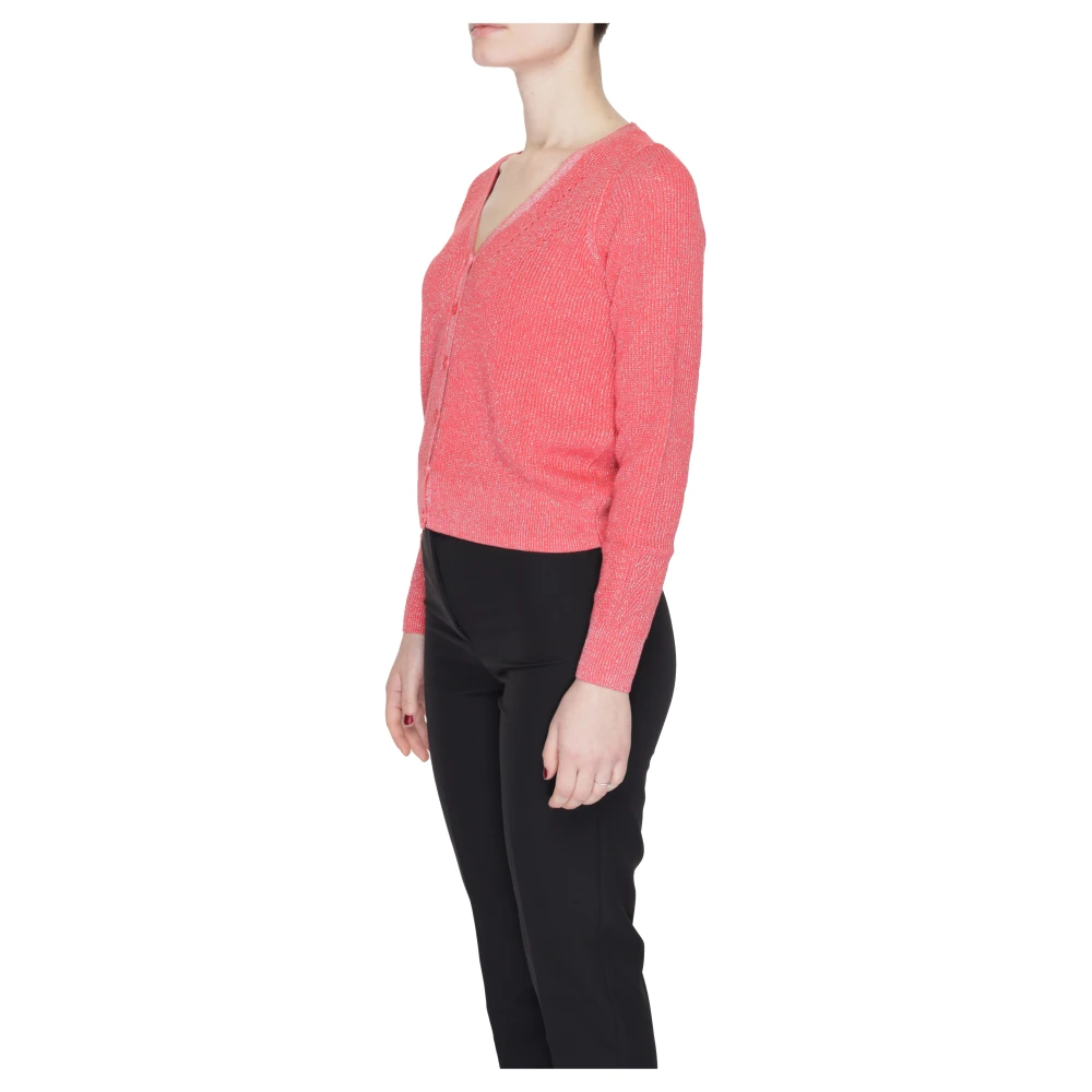 Vero Moda Shine V-Neck Vest Lente Zomer Collectie Pink Dames