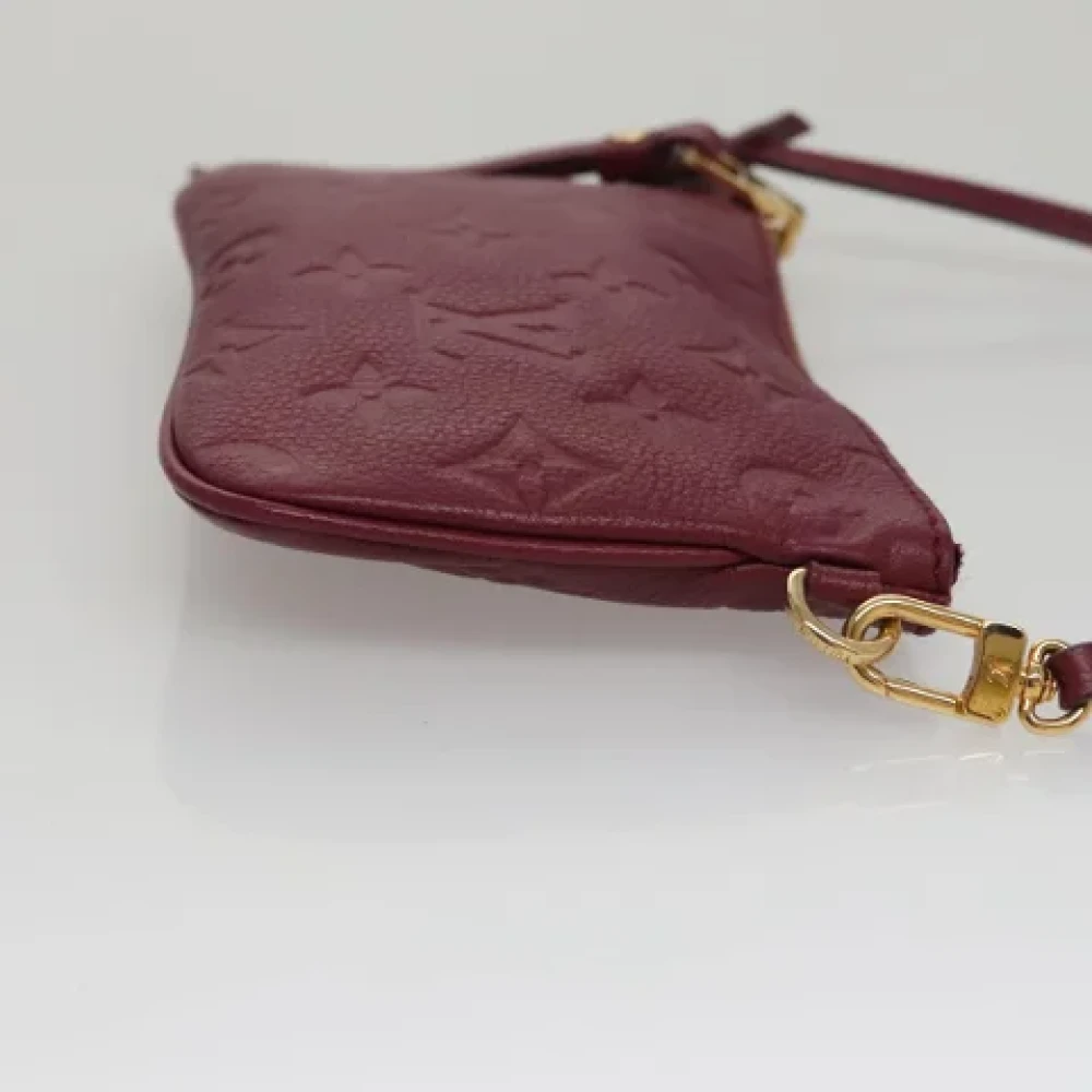 Louis Vuitton Vintage Pre-owned Leather pouches Red Dames