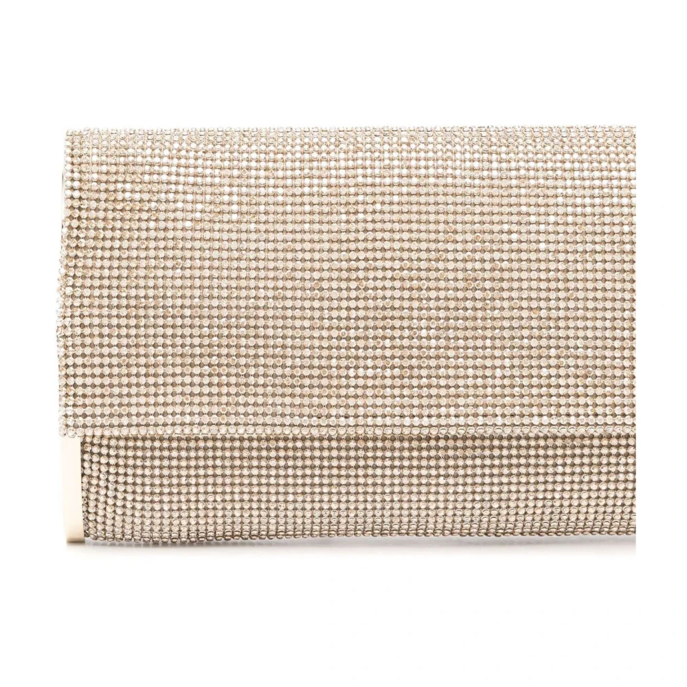 Benedetta Bruzziches Gouden Kristal Kate Clutch Tas Yellow Dames