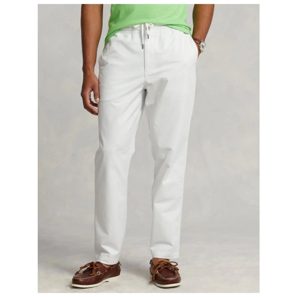 Polo Ralph Lauren Elastische Taille Prepster Broek White Heren