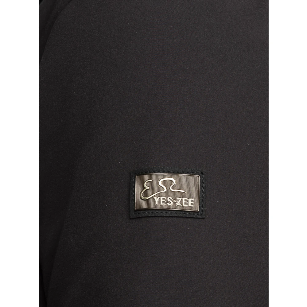 YES ZEE Zwarte Synthetische Jas voor Vrouwen Black Dames