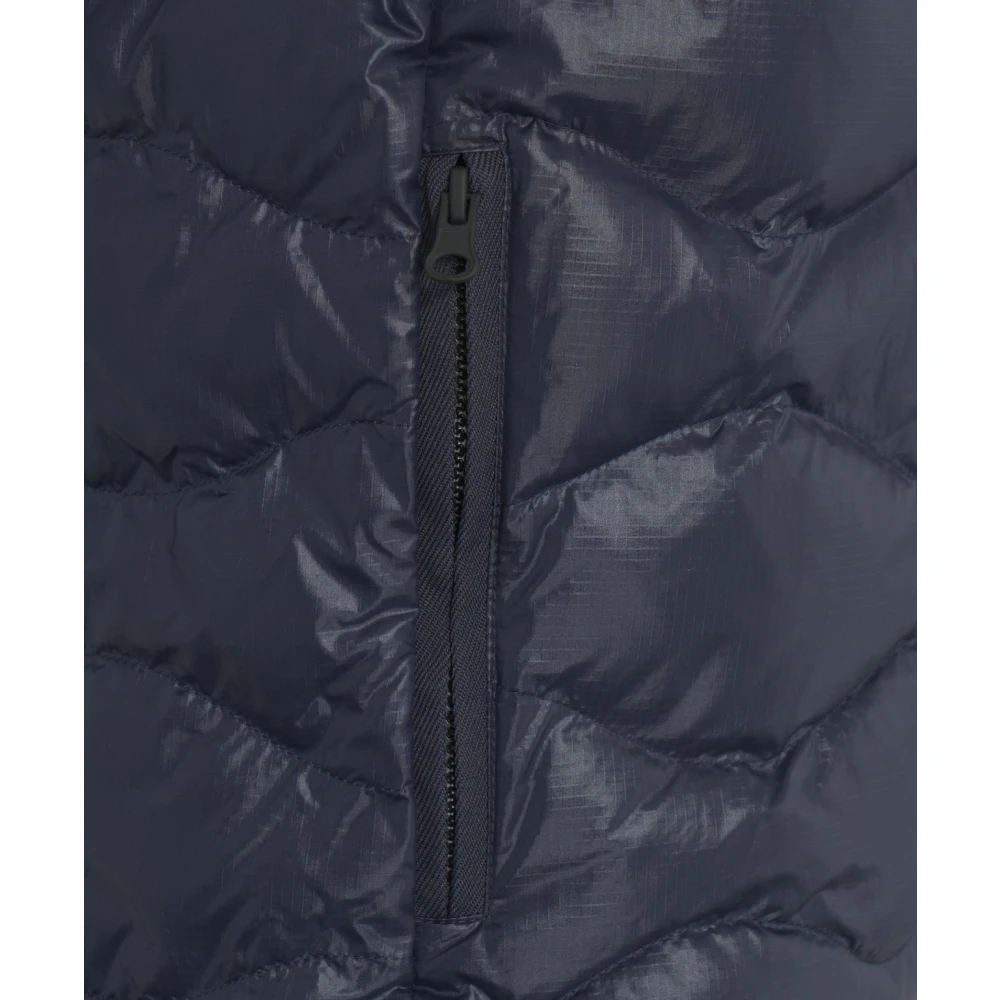 Blauer Gewatteerd Blauw Gilet Verhoog Stijl Modern Blue Heren