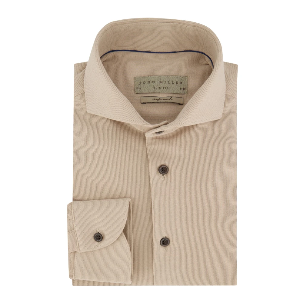 John Miller Beige Overhemdjurk van Katoenmix Beige Heren