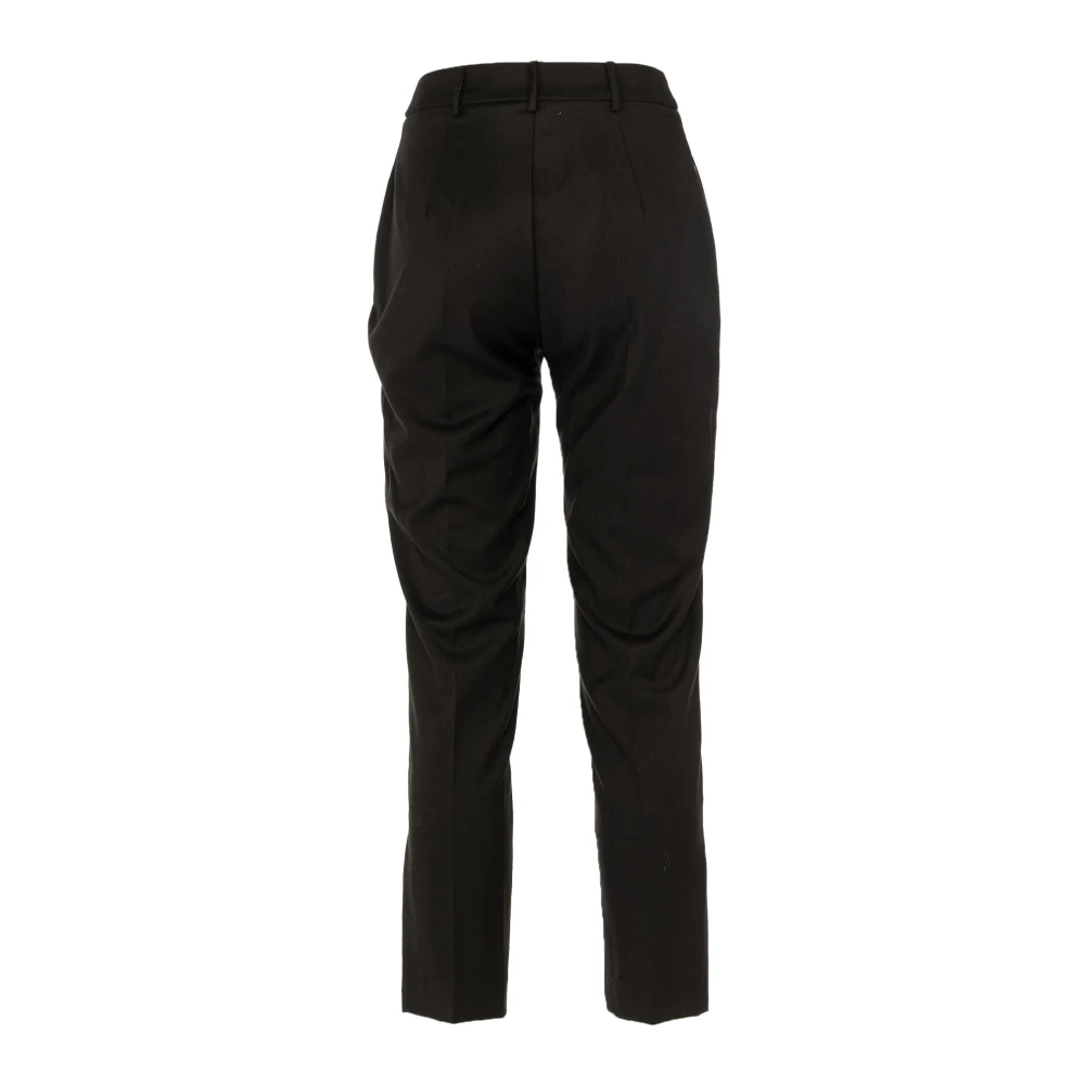 Manila Grace Elegante Chino Broek voor Dames Black Dames