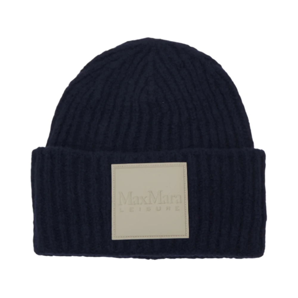 Max Mara Blauwe Bastia Baret Hoed Blue Dames