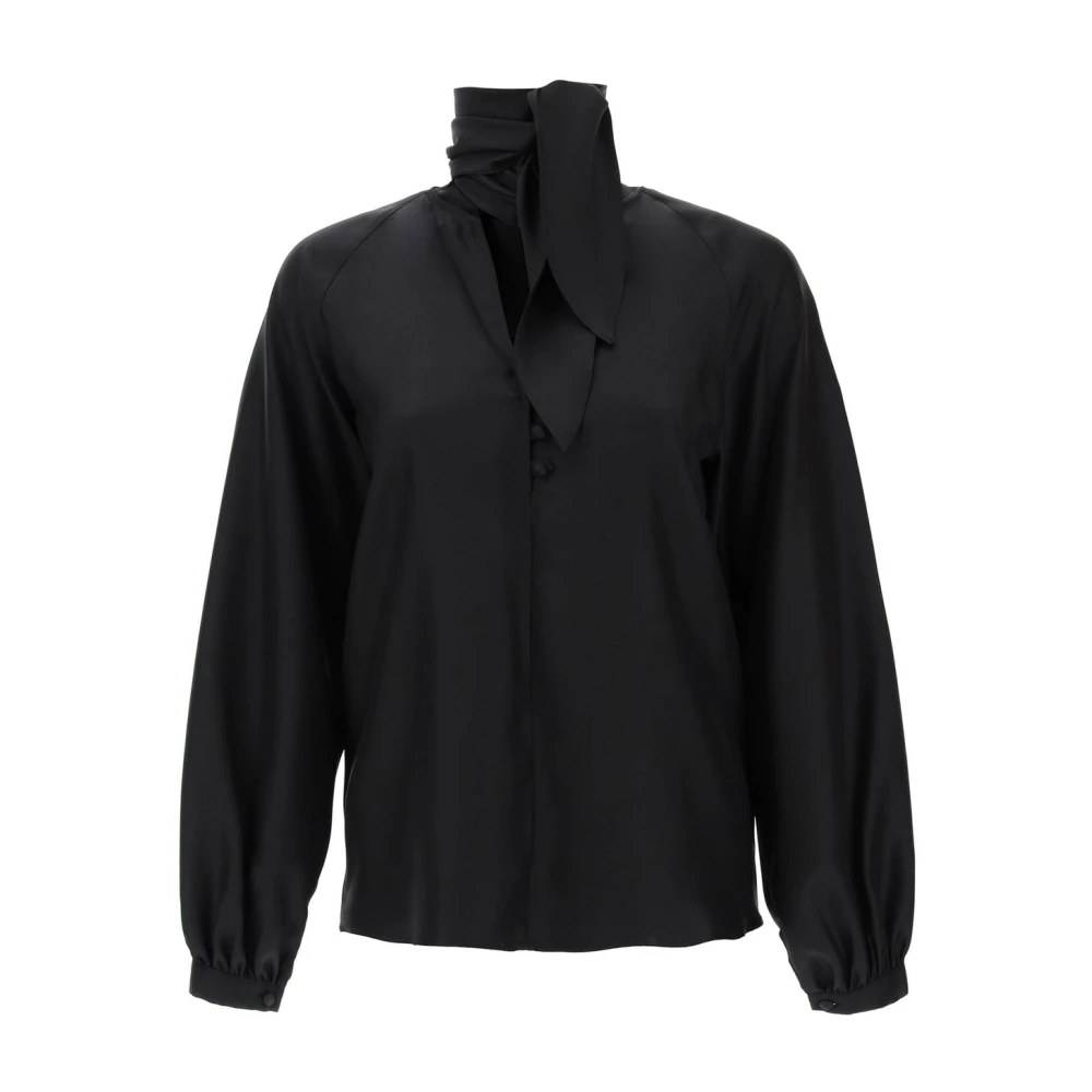 Max Mara Klassieke Witte Button-Up Shirt Black Dames