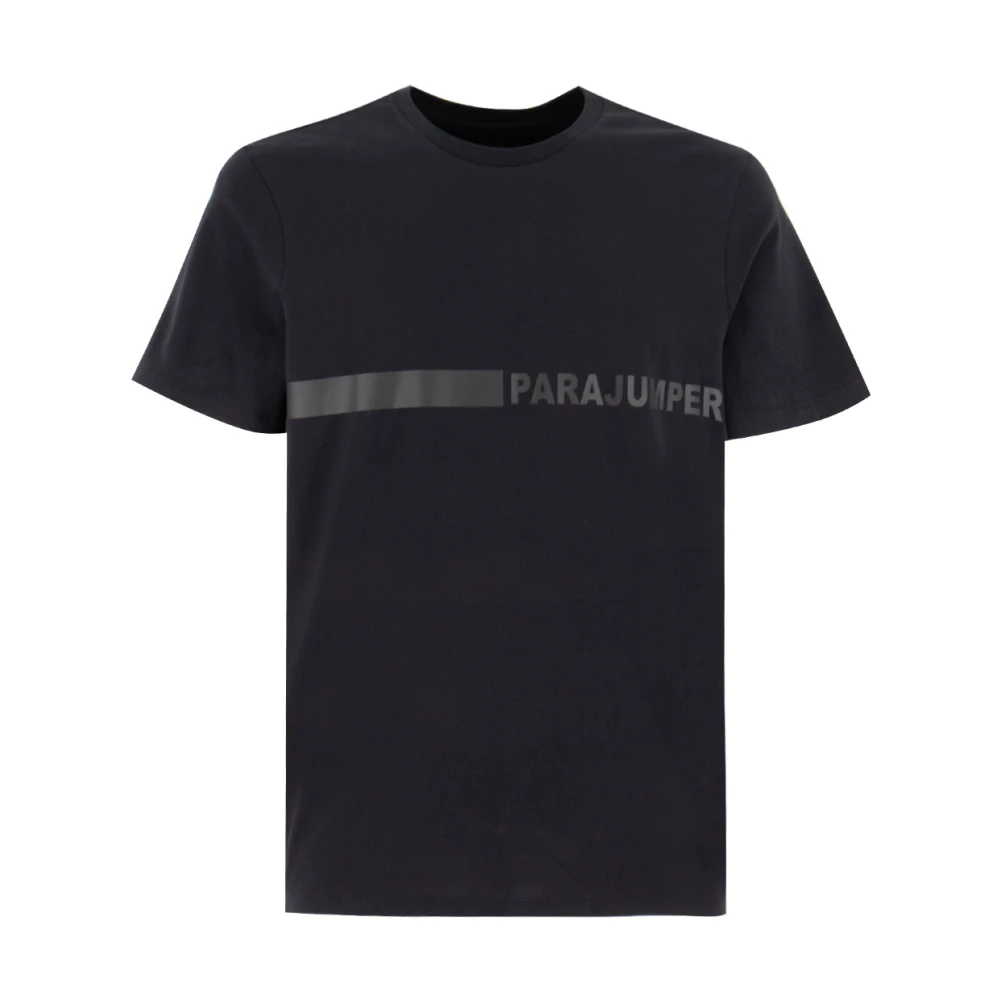 Parajumpers Katoenen Crewneck T-shirt met Print Black Heren