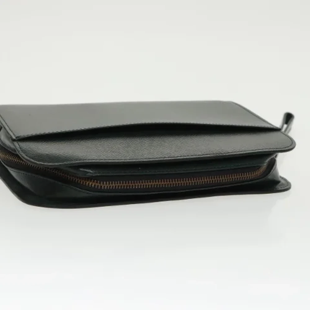 Louis Vuitton Vintage Pre-owned Leather clutches Green Dames