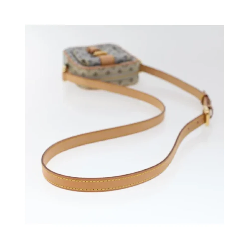 Louis Vuitton Vintage Blauwe Canvas Schoudertas van Louis Vuitton Blue Dames