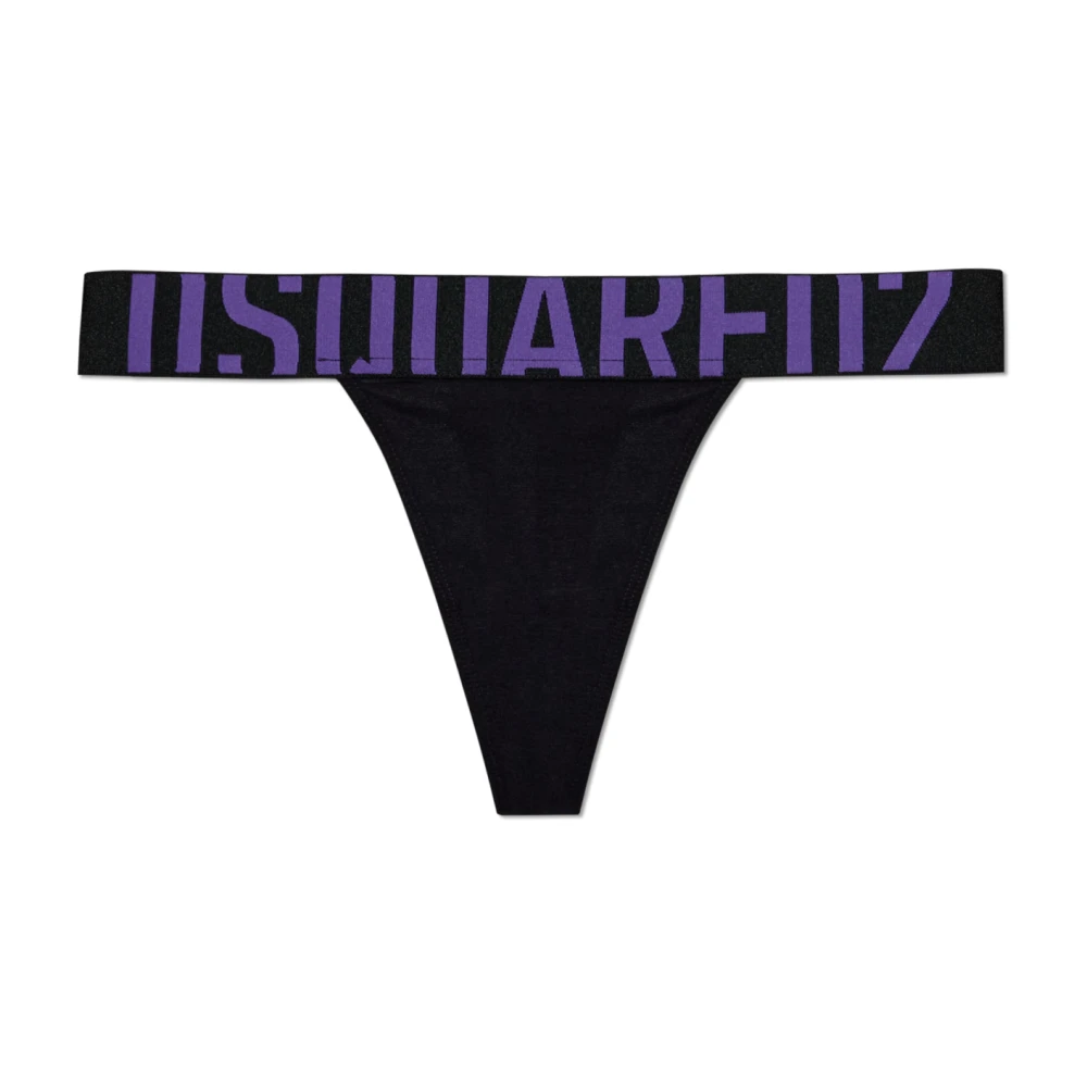 Dsquared2 Damen Schwarz Unterwäsche, K, Lgröße: