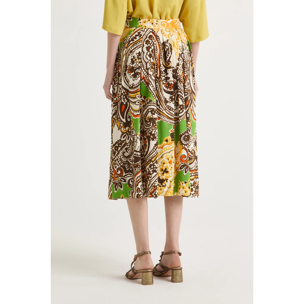 Maliparmi Geometrische Mimosa ROK Multicolor Dames