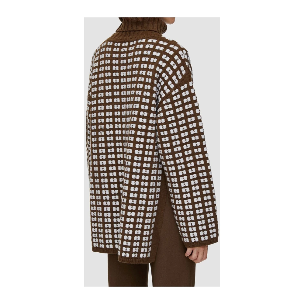 joseph Chunky Gebreide Hoge Hals Jumper Brown Dames