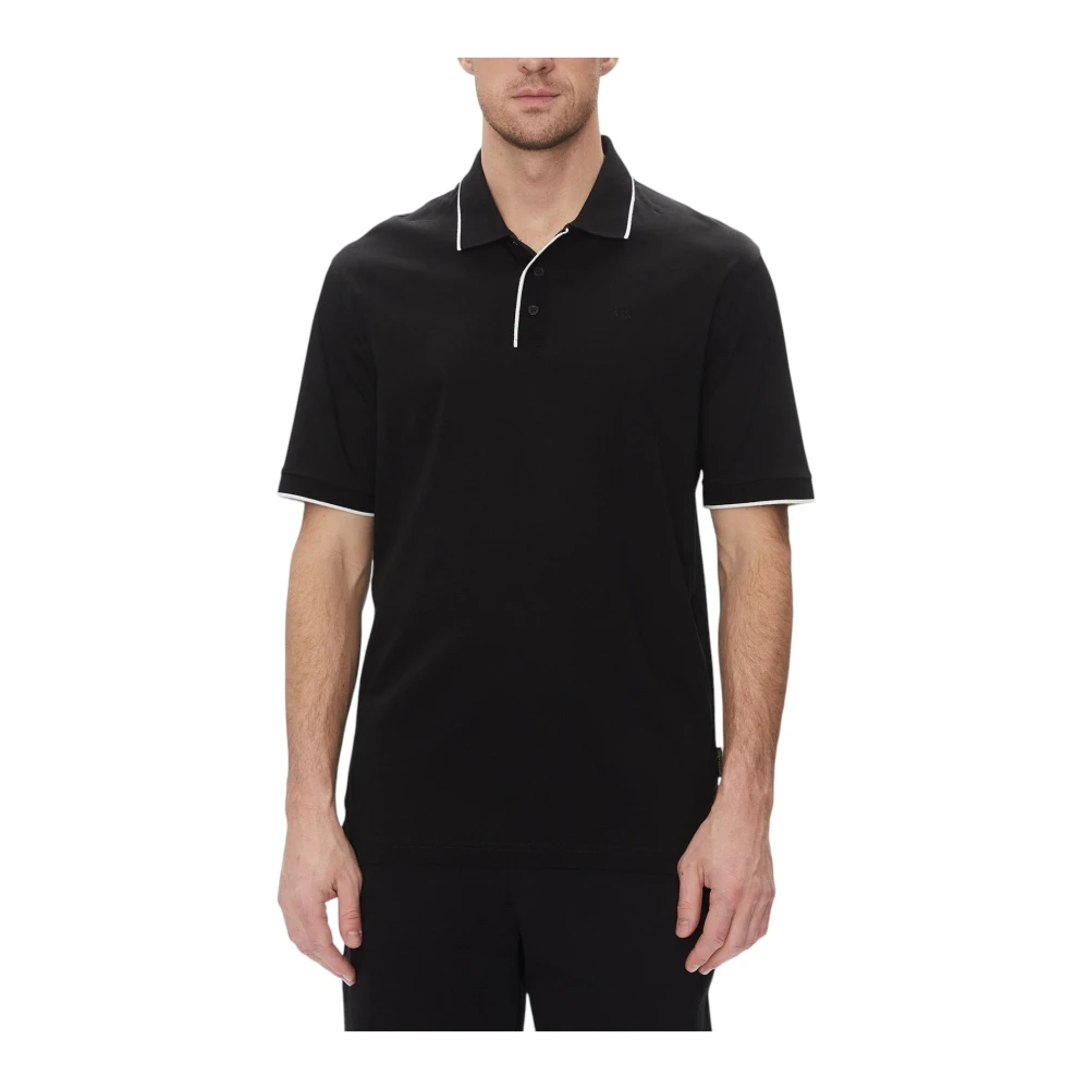 Armani Exchange Men's Black Polo Shirts, Xl, Polo Shirt