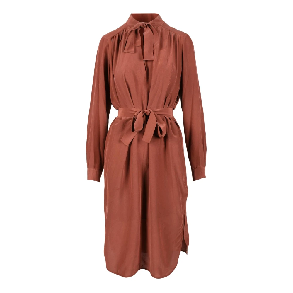 Vanessa Bruno Elegante jurk van polyester Brown Dames