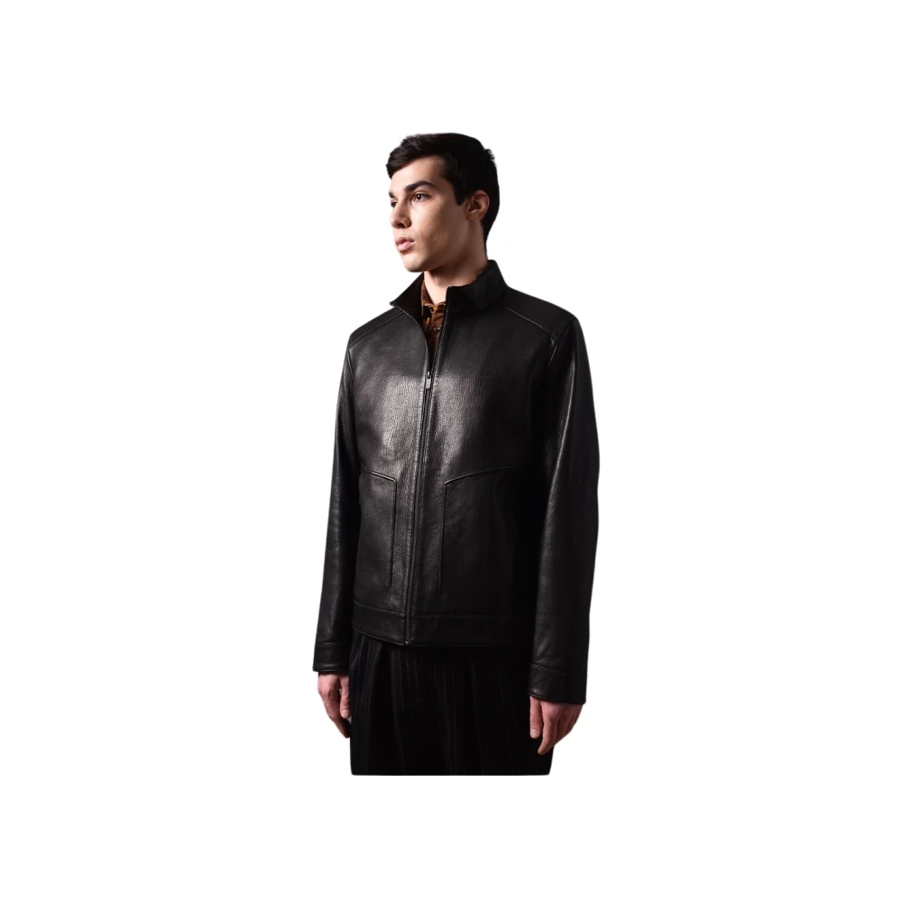Poche Paris Stijlvolle Jas voor Mannen Black Heren