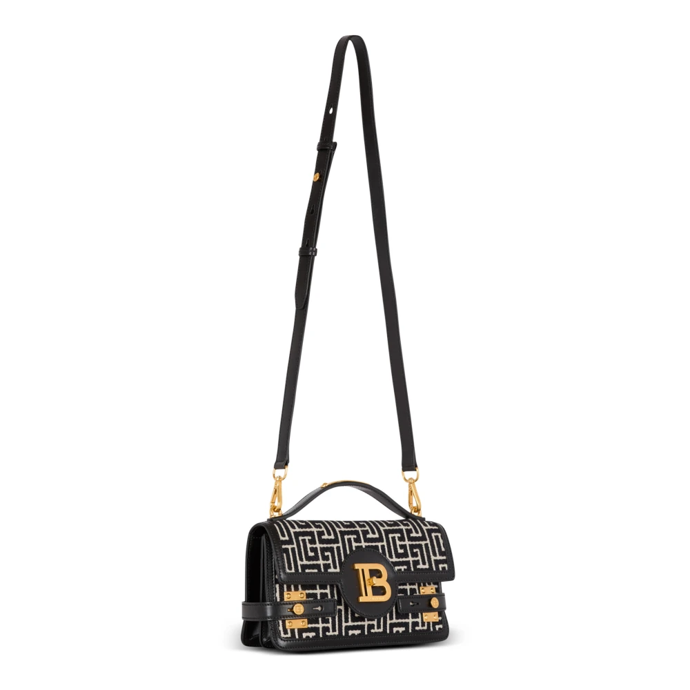 Balmain B-Buzz Shoulder 24 Bag Black Dames