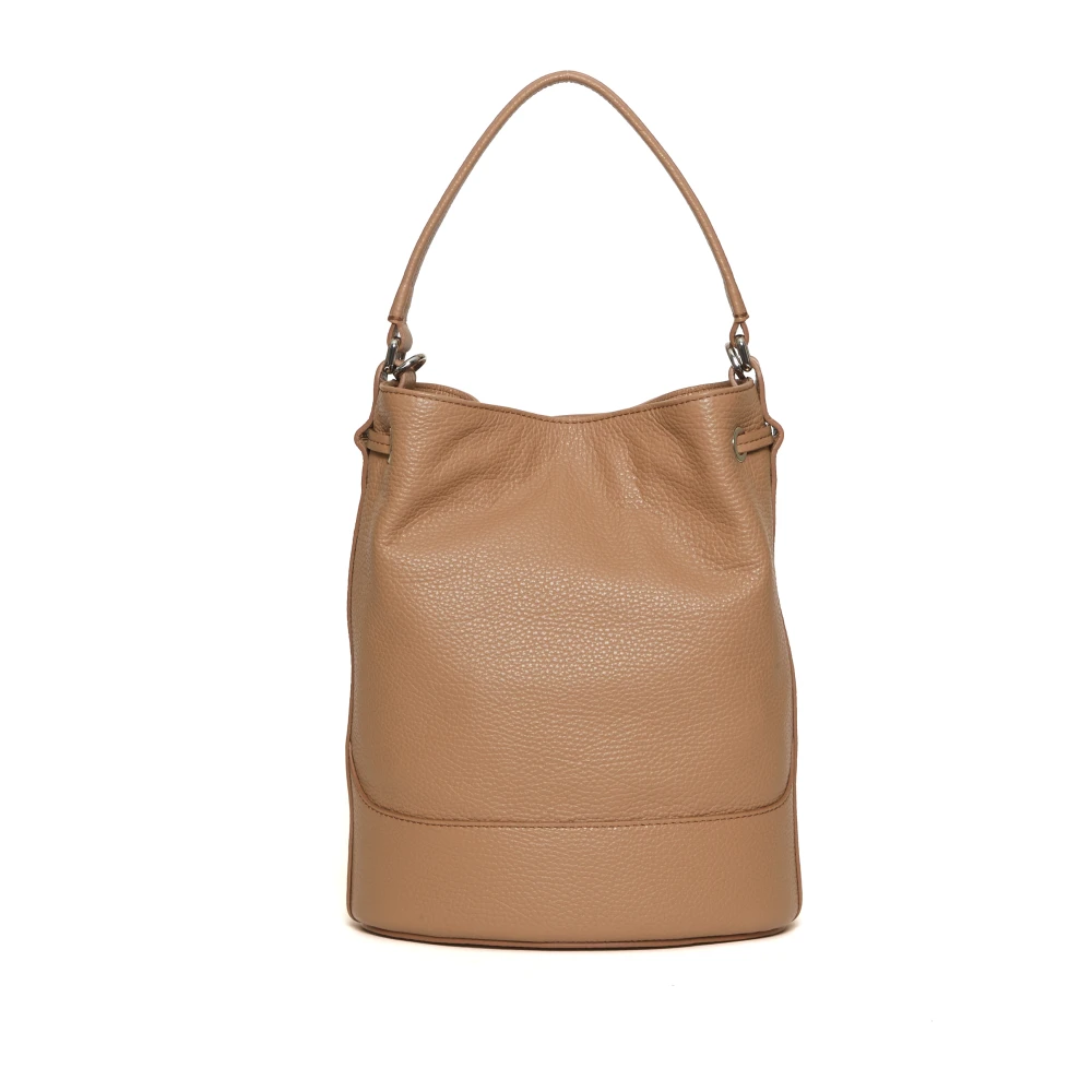 Zanellato Stijlvolle leren emmerhandtas Brown Dames