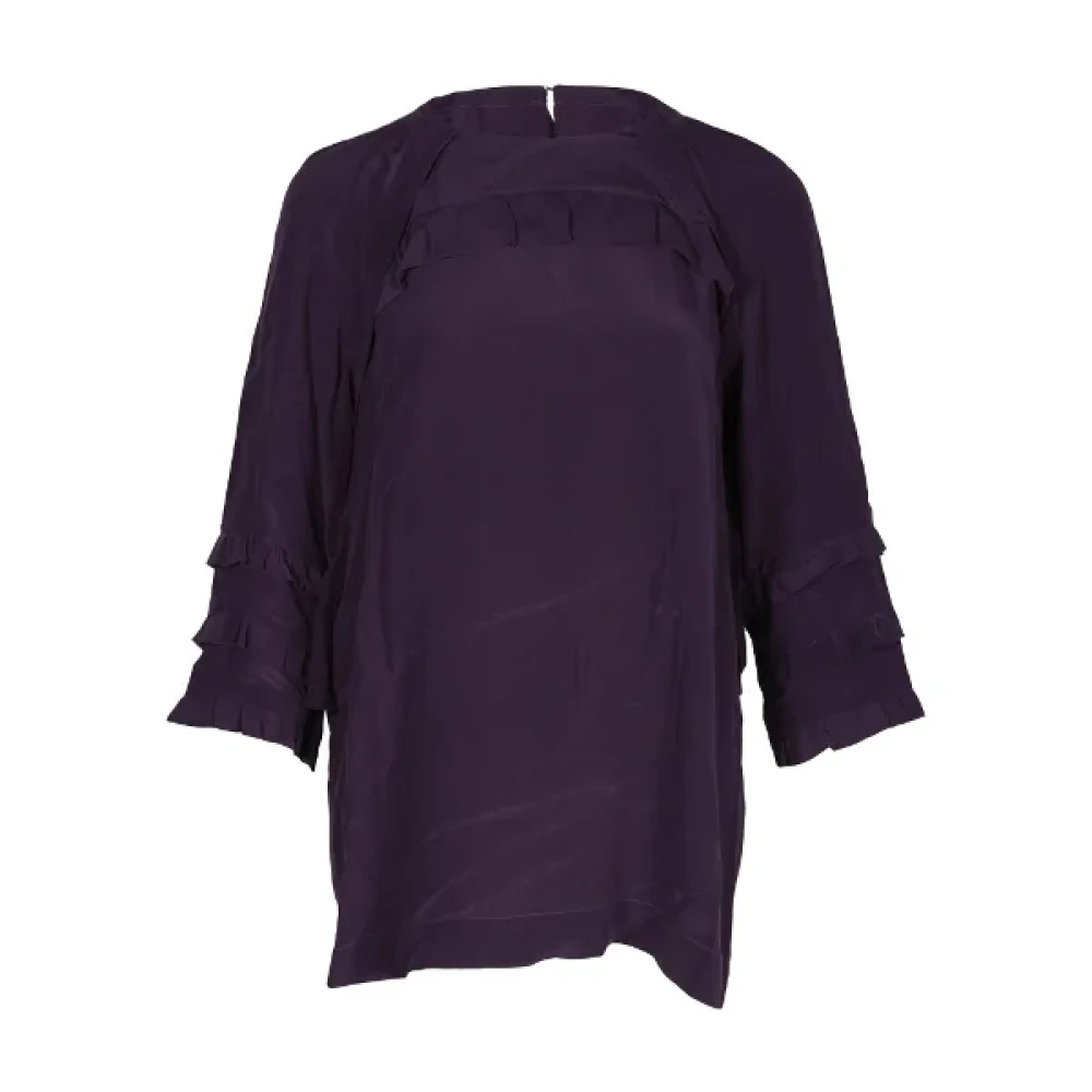 Miu Pre-owned Silk tops Purple Dames
