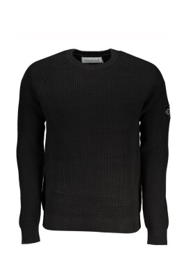 bomulds-sweater-med-rund-hals-og-logo-detalje