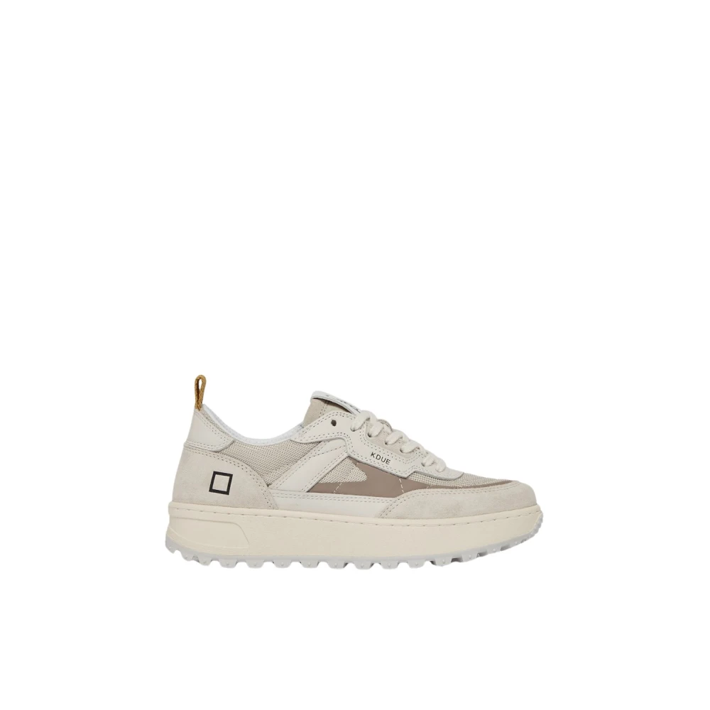 D.a.t.e., Skor, Dam, 36 EU, Bomull, Ivory Technical Fabric Outdoor Sneakers