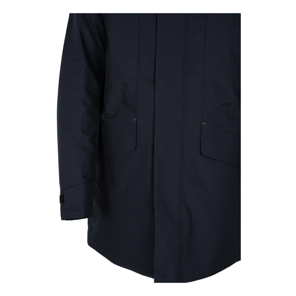 Geox Hooded Regenjas Blue Heren