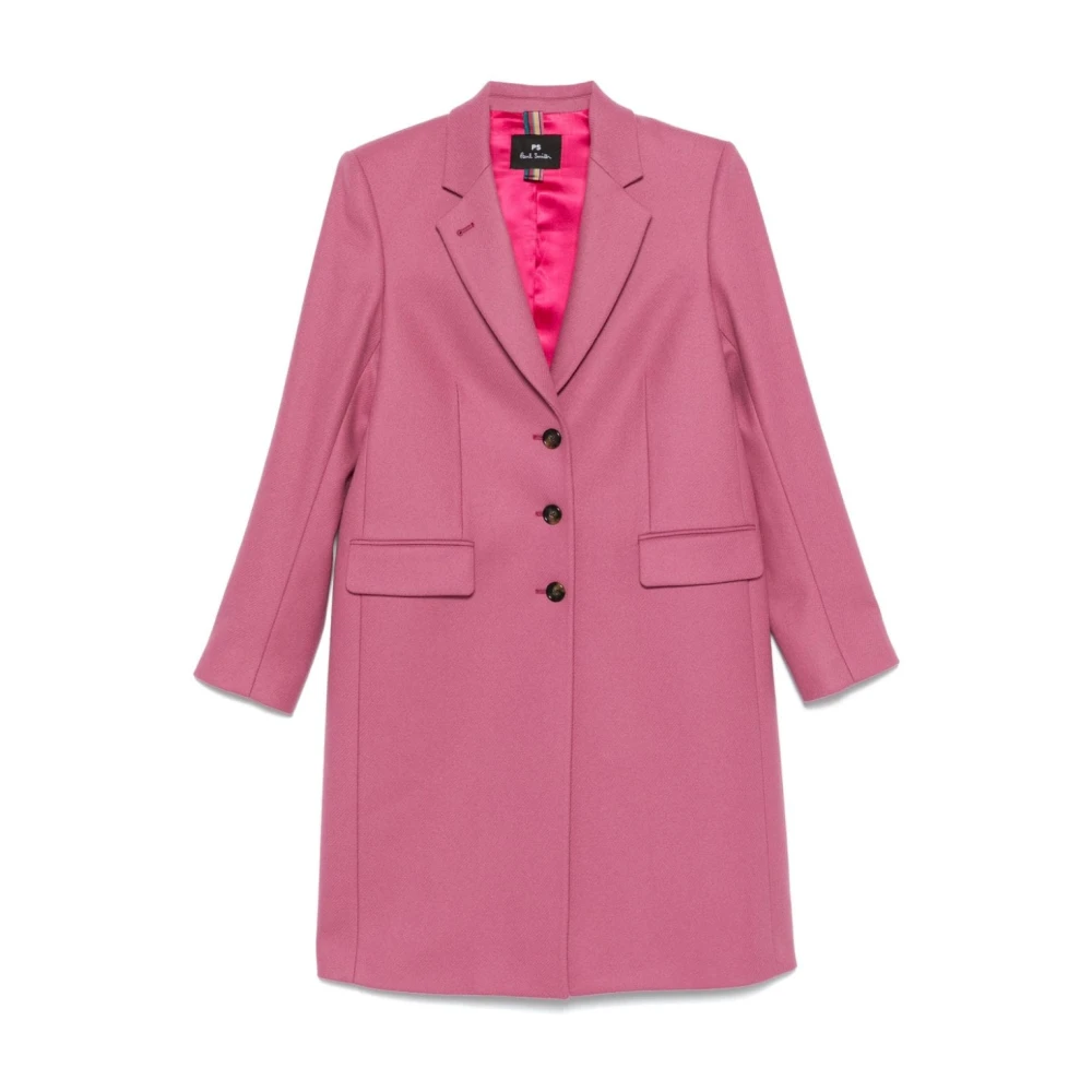Paul Smith Roze wollen jas Pink Dames