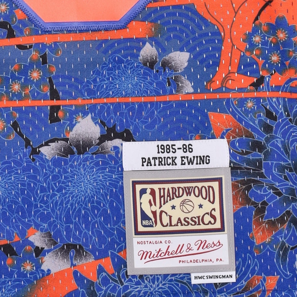 Mitchell & Ness NBA Swingman Jersey 1985 Patrick Ewing Blue Heren