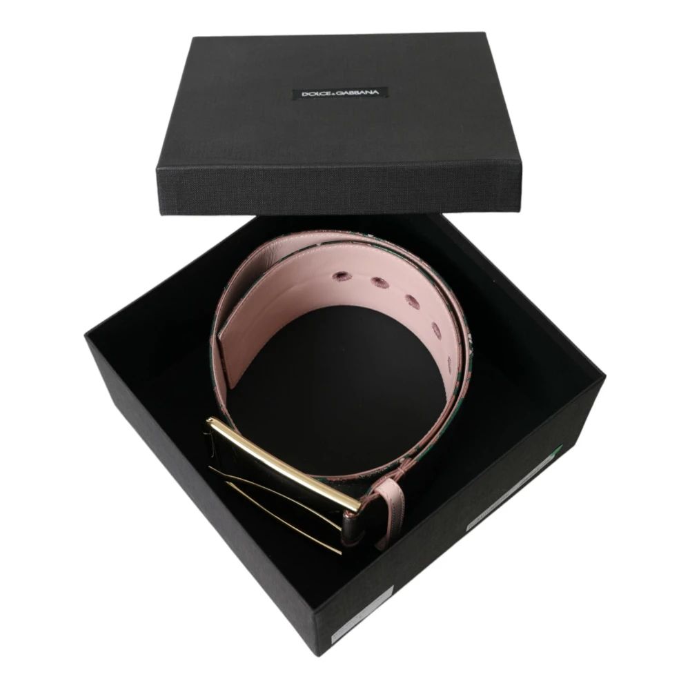 Dolce & Gabbana Multicolor Statement Hoge Taille Riem Multicolor Dames