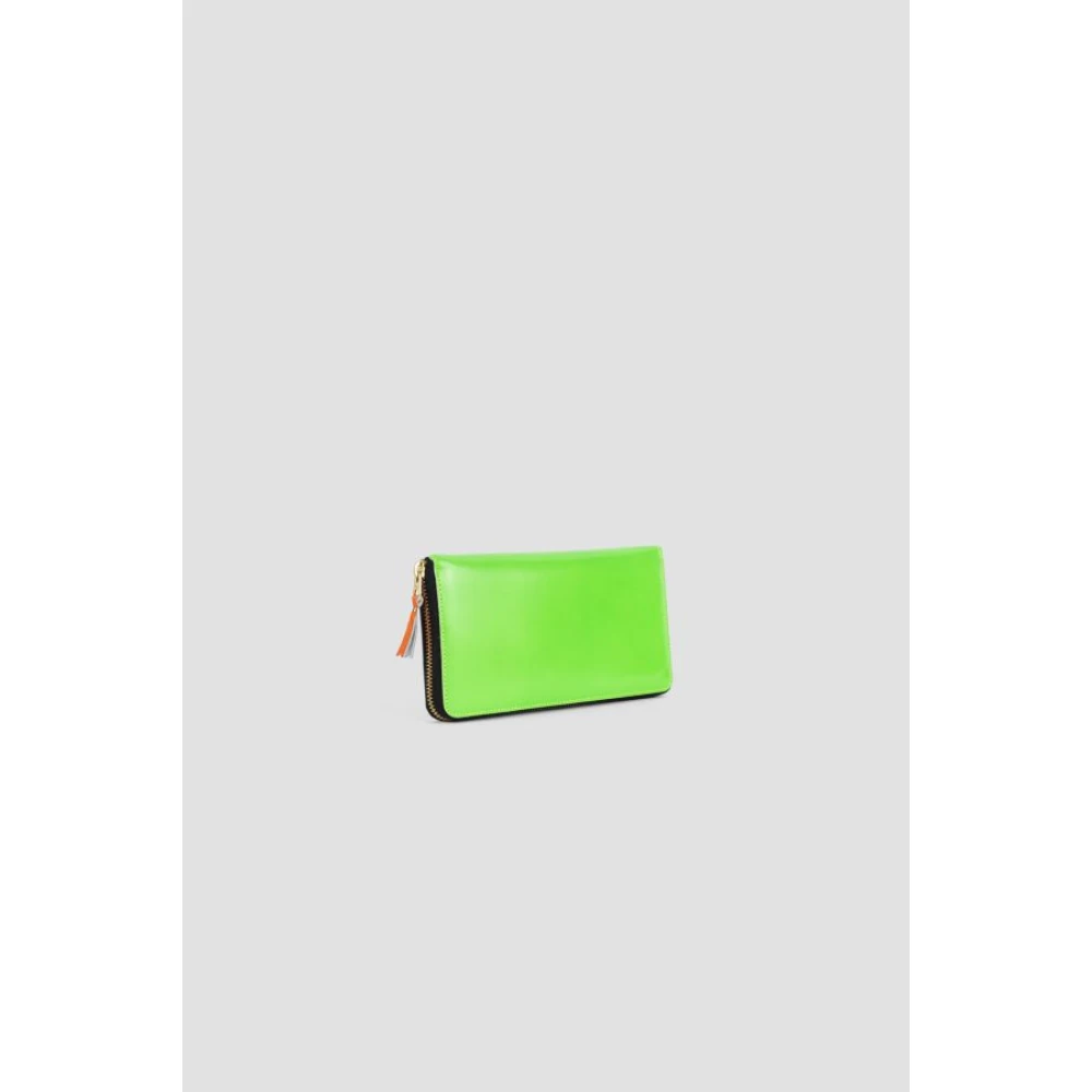 Comme des Garçons Neon Groene Portemonnee met Ritssluiting Green Dames