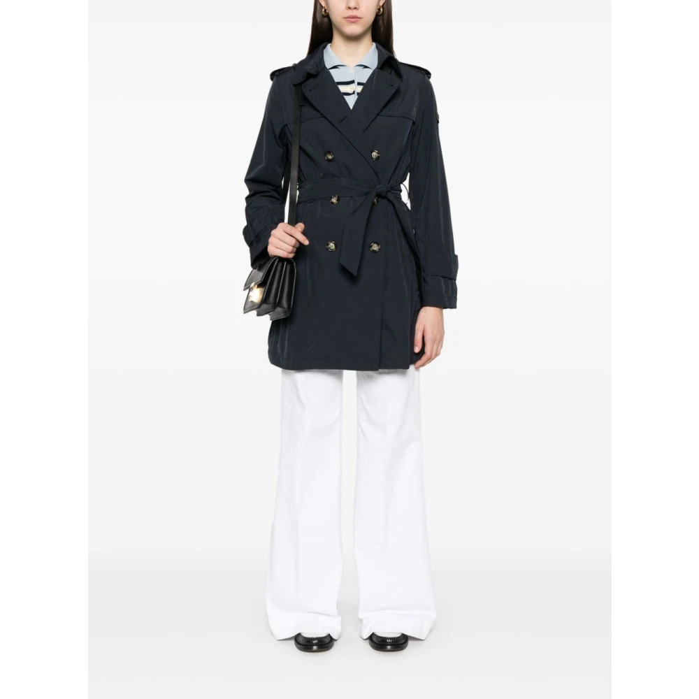Peuterey Blauwe Parka Dames Modieuze Jas Black Dames