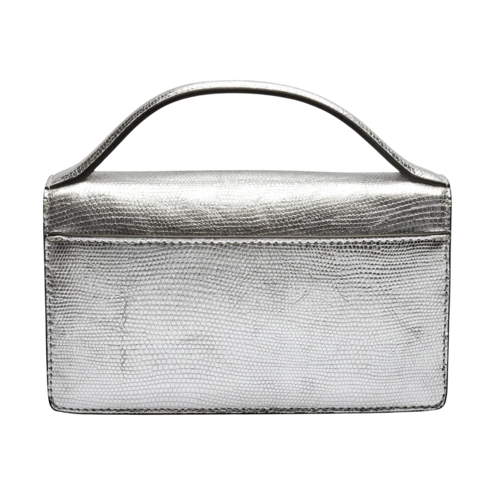 Kurt Geiger Zilveren Leren Handtas Gray Dames